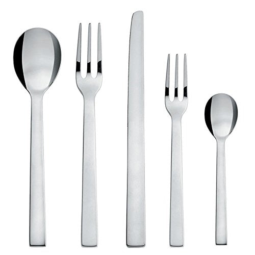 Alessi Pcs.Cutlery Santiago 5 Piece Cutlery Set, Silver Alessi