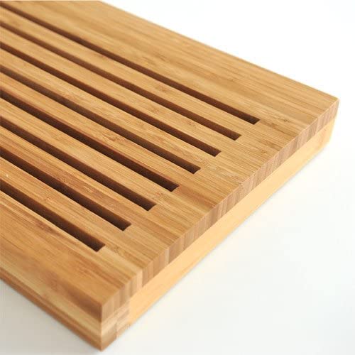 Alessi "Sbriciola" Bread Board in Bamboo Wood With Crumb Catcher in Thermoplastic Resin, Wood Alessi