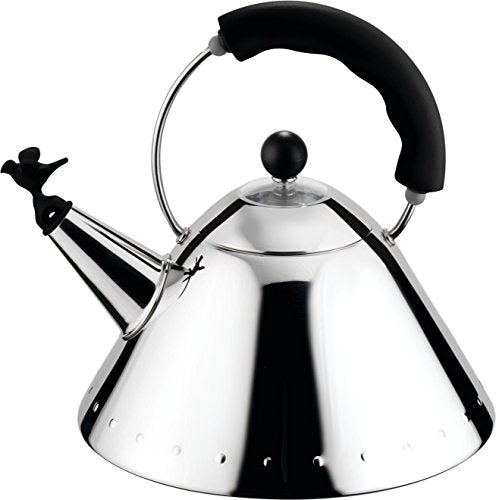 Alessi Shpd Kettle Bird Shaped Whistle M.B, Black - Used Working Alessi