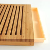 Alessi "Sbriciola" Bread Board in Bamboo Wood With Crumb Catcher in Thermoplastic Resin, Wood Alessi