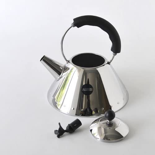 Alessi Shpd Kettle Bird Shaped Whistle M.B, Black - Used Working Alessi