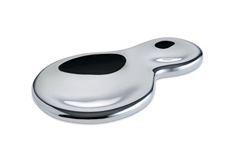 Alessi"T-1000" Spoon Rest in 18/10 Stainless Steel Mirror Polished, Silver Alessi