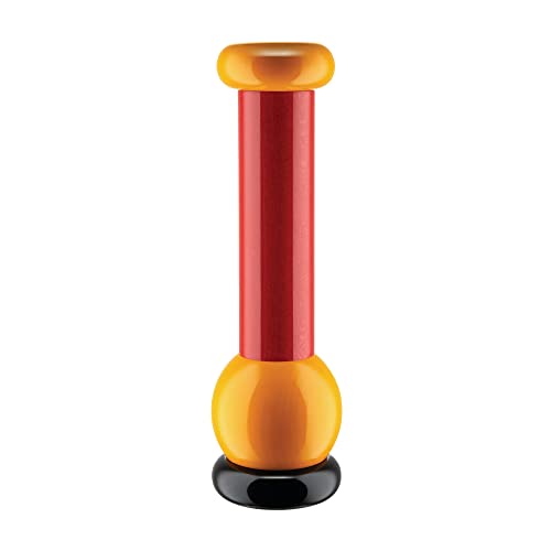 Alessi | Design Wooden Pepper Mill, Red Alessi