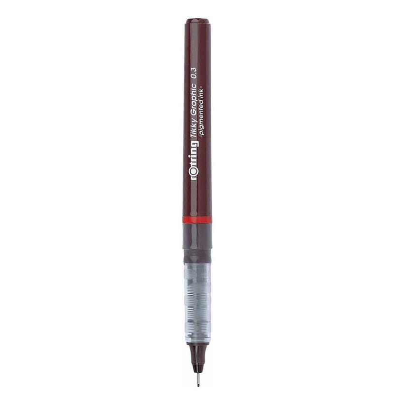 rOtring Tikky Graphic Fineliner Pens, 0.7mm & 0.5mm & 0.3mm, Black Ink, 3 Count Rotring