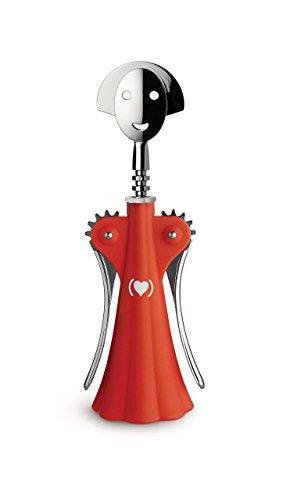 Alessi "Anna G" Corkscrew - Thermoplastic Resin And Chrome-Plated Zamak, Red. (PRODUCT)RED Special Edition. Alessi