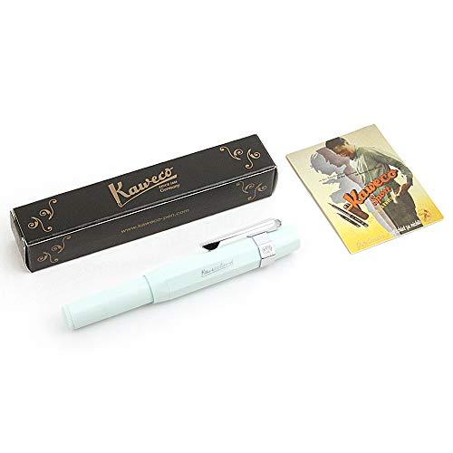 Kaweco Sport Skyline Fountain Pen Mint, Fine Nib Sport Octagonal Clip Chrome Kaweco