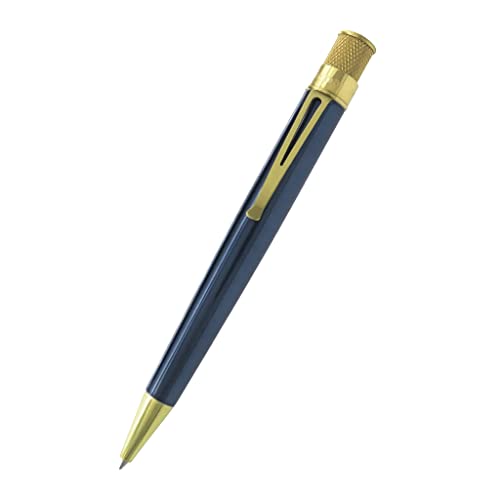 Retro 51 Tornado Classic Brass Edition Ice Blue Rollerball Pen Retro 51