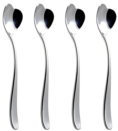 Alessi, Set 4 Biglove Ice Cream Spoons, Set Of 4, Silver Alessi