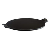 Emile Henry, Charcoal Wood Peel and 14.5 inch Round Pizza Stone Set Emile Henry