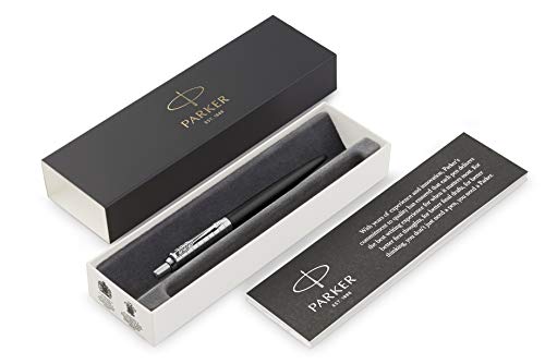 Parker Jotter Premium Stainless Steel Diagonal CT Ballpoint Pen, Gift Box Parker