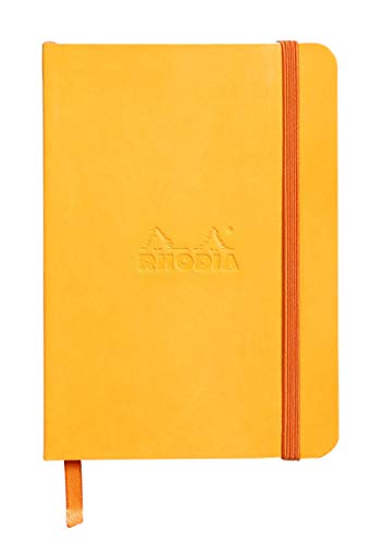 Rhodia Rhodiarama Notebook - Faux Leather Soft Cover, 90g Smooth Lined Ivory Paper - 16 Colors - 3 Sizes - Great Journal, Notebook, Diary Rhodia