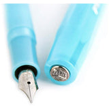 Kaweco Sport Fountain Pen Light Blueberry, Fine Nib Octagonal Clip Chrome Kaweco