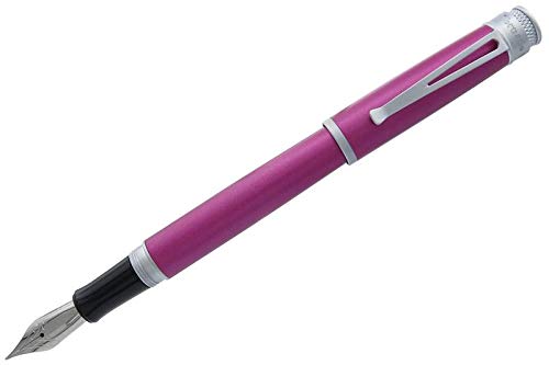 Retro 51 Tornado Fountain Pen, Frosted Metallic Orchid with Satin Trim, Extra Fine Nib (VRF-1813) Retro 51