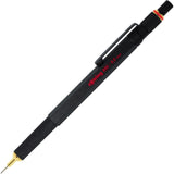 rOtring 800 Retractable Mechanical Pencil, 0.5 mm, Black Barrel Rotring