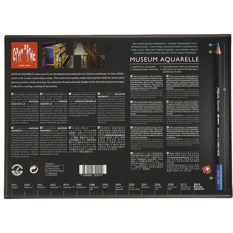 Caran D'ache Museum Aquarelle Pencil Sets Marine set of 20 colours (3510.920) Caran d'Ache