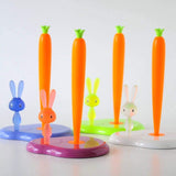Alessi | Bunny & Carrot ASG42/H R - Design Kitchen Roll Holder, Thermoplastic Resin, White Alessi