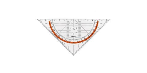 Rotring Centro Geometry Rule/Protractor/Set Square x2 (Set of 4) Rotring