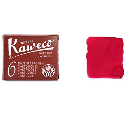 Kaweco 10000008 Ink Cartridges 6 Pieces Ruby Red Kaweco