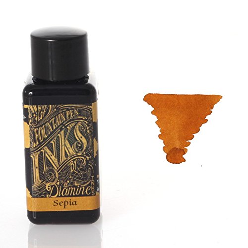 Diamine 30 ml Bottle Fountain Pen Ink, Sepia Diamine