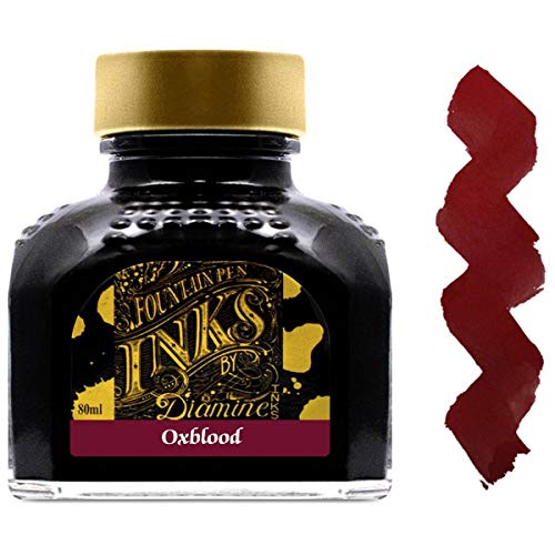 Diamine Fountain Pen Ink, 80 ml Bottle, Oxblood Diamine