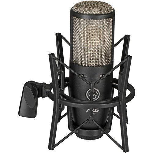 AKG Project Studio P220 Large Diaphragm Condenser Microphone with Pop Filter and XLR to XLR Cable AKG