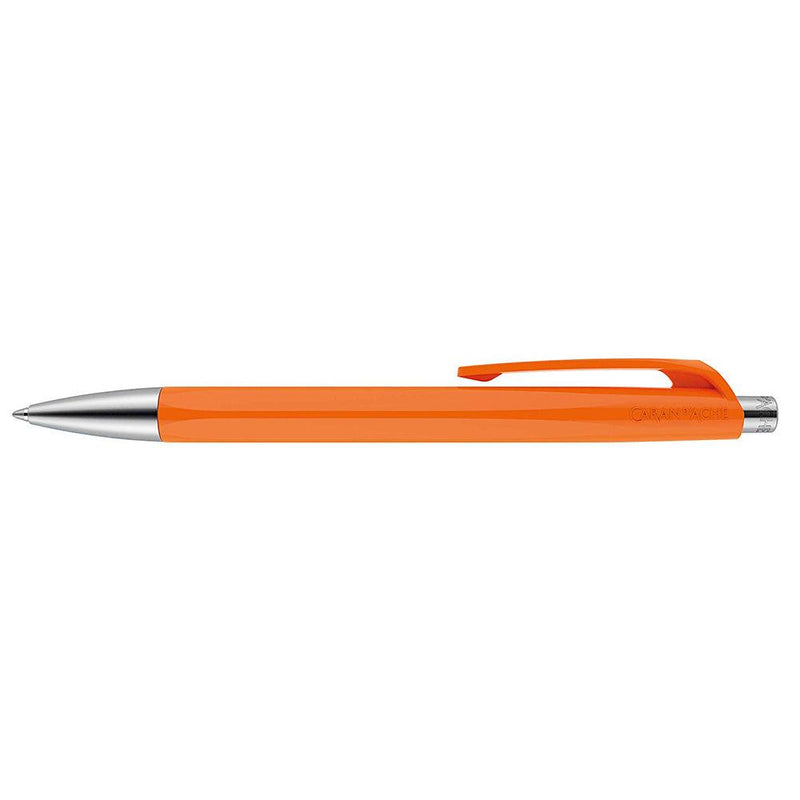Caran d'Ache 888 Infinite Ballpoint Pen, Orange Resin Hexagonal Barrel (888.030) Caran d'Ache