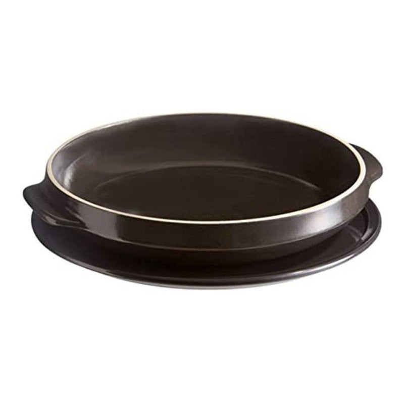 Emile Henry 343699 Made In France Flame Top Tarte Tatin Set, Burgundy Red Emile Henry