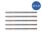 5 Kaweco Ballpoint Pen Refills D1 blue F (0.8) Kaweco