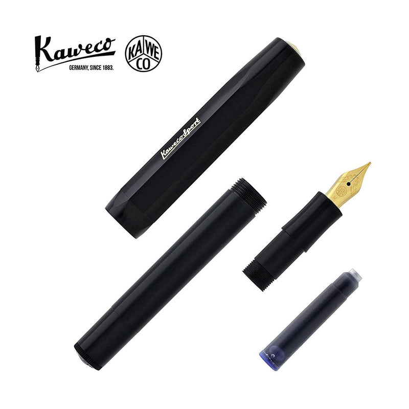 Kaweco Sport Classic Fountain Pen Black M (Medium Nib) Kaweco