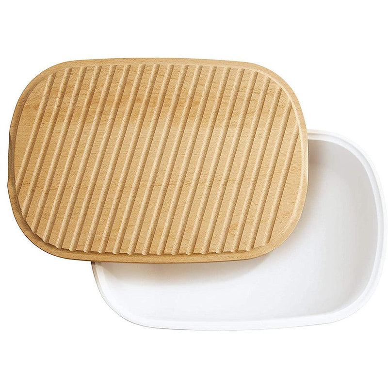 Emile Henry, Flour White bread storage box, 14 x 9.5 x 6 inches Emile Henry