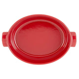 Emile Henry Made In France Flame Oval Stewpot Dutch Oven, 6.3 quart, Burgundy Emile Henry