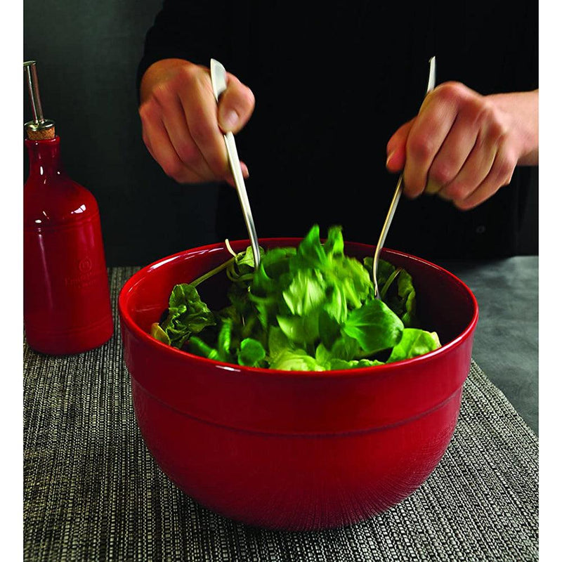 Emile Henry Made In France Mixing Bowl, 6.8", Burgundy Red Emile Henry