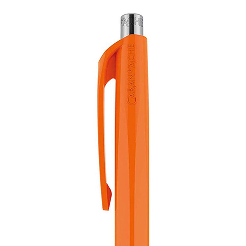 Caran d'Ache 888 Infinite Ballpoint Pen, Orange Resin Hexagonal Barrel (888.030) Caran d'Ache