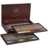 Caran D'ache Set of 84 Pastel Pencils In A Wood Box (788.484) Caran d'Ache