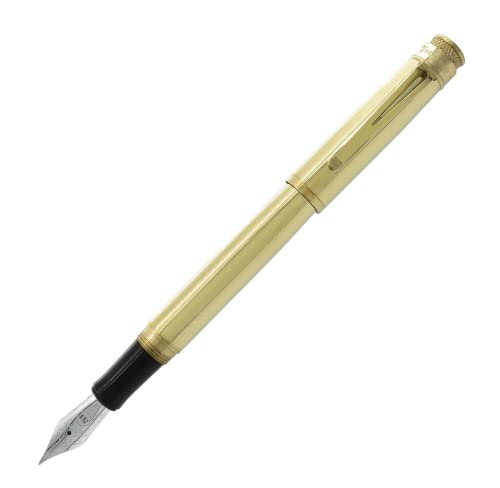 Retro 1951, Tornado Fountain Pen, Raw Brass Medium Nib (VRF-2119-M) Retro 51