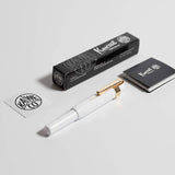 Kaweco Sport Classic Fountain Pen White, Fine Nib Octagonal Clip Gold Kaweco