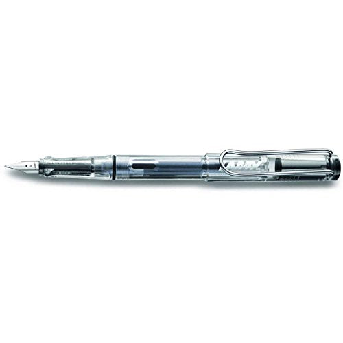 Lamy Vista Fountain Pen (12F) Transparent & 5 Black Ink Cartridges LAMY