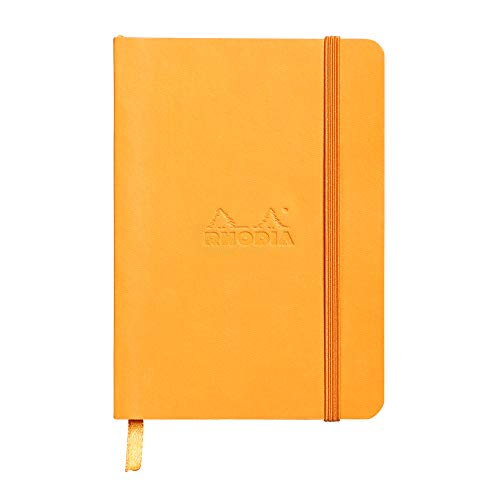 Rhodia Rhodiarama Notebook - Faux Leather Soft Cover, 90g Smooth Lined Ivory Paper - 16 Colors - 3 Sizes - Great Journal, Notebook, Diary Rhodia
