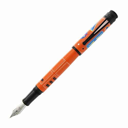 Retro 1951 Tornado Fountain Pen, Escape, F Nib - Includes 2 Black Ink cartridges and Ink Converter (VRF-2174-F) Retro 51