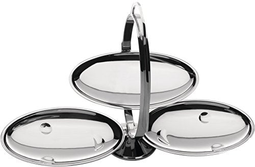 Alessi Anna Gong Folding Cake Stand, Silver Alessi