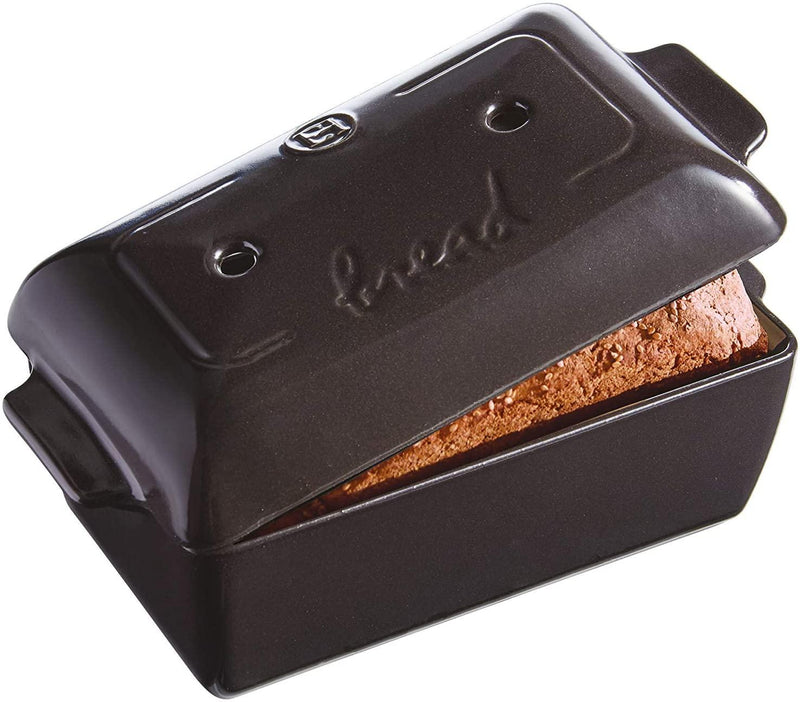 Emile Henry Charcoal Bread Loaf Baker, 11.02 x 5.12 x 4.72in Emile Henry