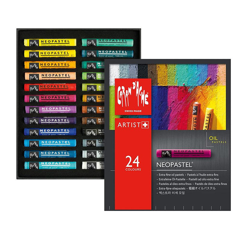 Caran D'ache Neopastel Oil Pastels Set Of 24 (7400.324) Caran d'Ache