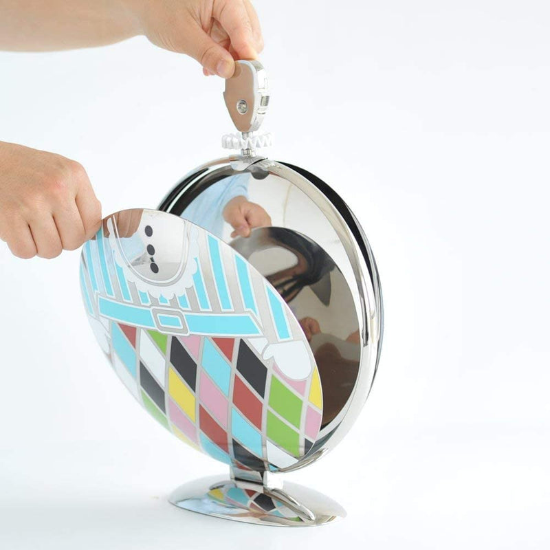 Alessi"Fatman" Folding Cake Stand in 18/10 Stainless Steel Mirror Polished Alessi