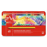 CREATIVE ART MATERIALS Caran D'ache Supracolor Metal Box Set Of 40 (3888.340) Caran D'ache