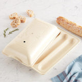 Emile Henry Baguette Baker, 15.4" x 9.4" x 4", Linen Emile Henry