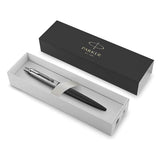 Parker Jotter XL Ballpoint Pen, Richmond Matte Black, Chrome Trim, Medium Point, Blue Ink, Gift Box Parker