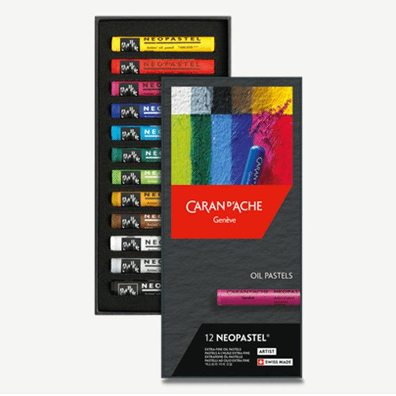 Caran D'ache - Neopastel Artist Oil Pastels - Set of 12 (7400.312) Caran d'Ache