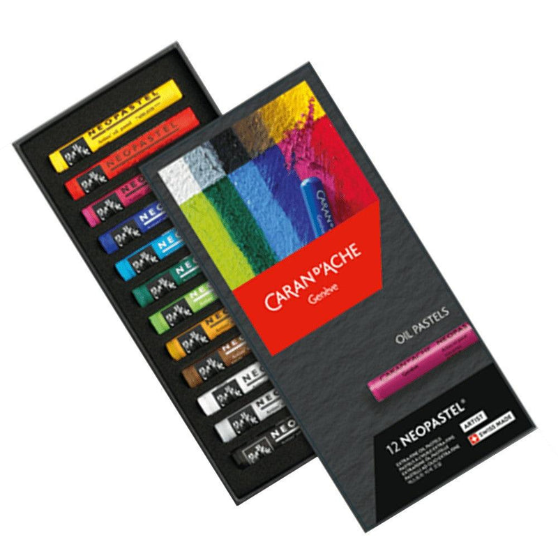 Caran D'ache - Neopastel Artist Oil Pastels - Set of 12 (7400.312) Caran d'Ache
