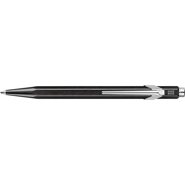 Caran D'ache 849 Popline Metal x Black Ballpoint Pen with Metal Case (849.809) Caran d'Ache.jpg