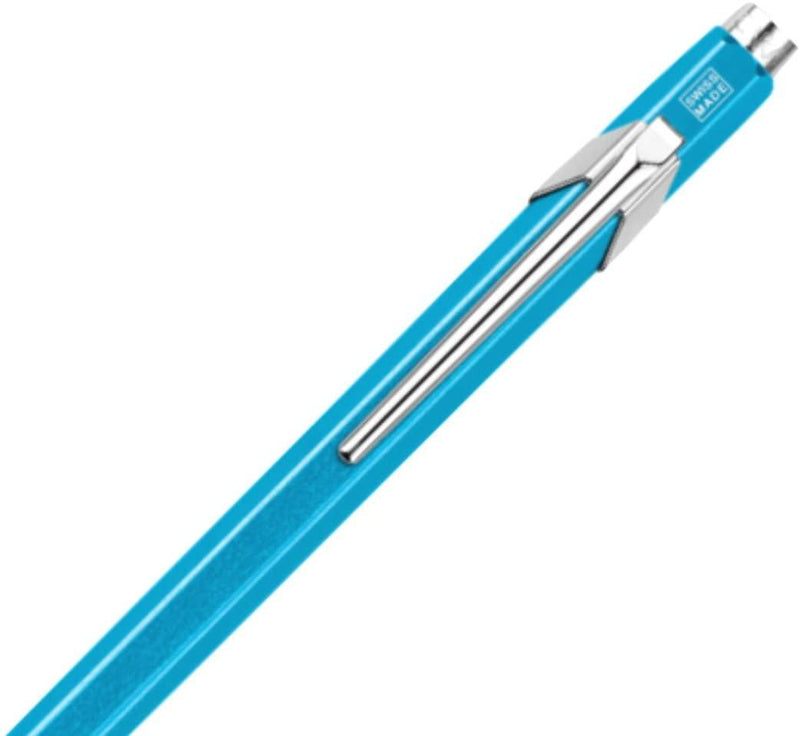 Caran D'ache Swiss Made Metal Ballpoint Pen, Metallic Turquoise (849.171) Caran d'Ache